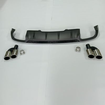 Rear Bumper Lip for Audi A4 Nonsline Facelift S4 Style Rear Diffuser and Tailpipes 2016-2019 Delivery within 7 days
