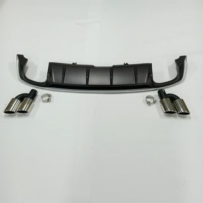 New Arrival Rear Bumper Lip for Audi A5 Nonsline Facelift Audi S5 Style Rear Diffuser With Tailpipes 2016-2019