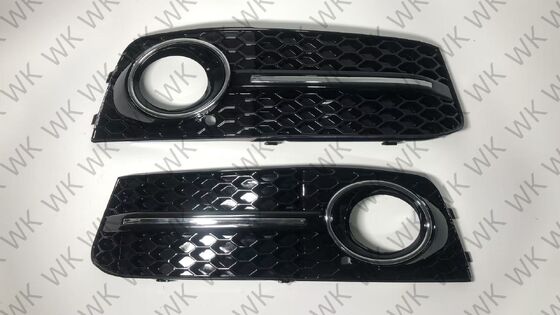 2008-2012 Audi A4 B8 Fog Light Cover Grille Trim for Normal Bumper - Pair