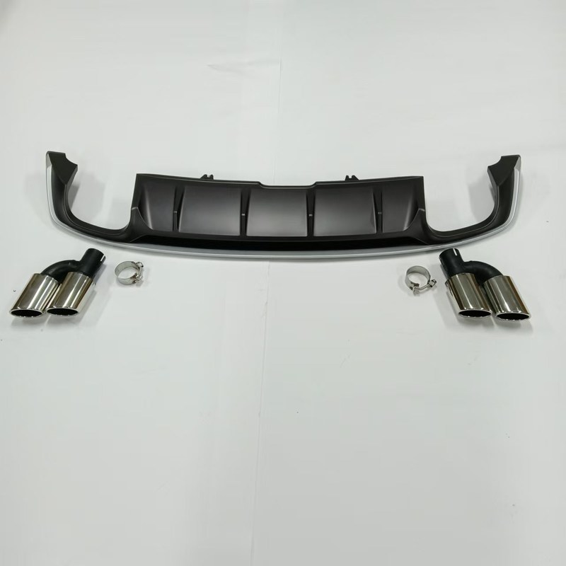 New Arrival Rear Bumper Lip for Audi A5 Nonsline Facelift Audi S5 Style Rear Diffuser With Tailpipes 2016-2019
